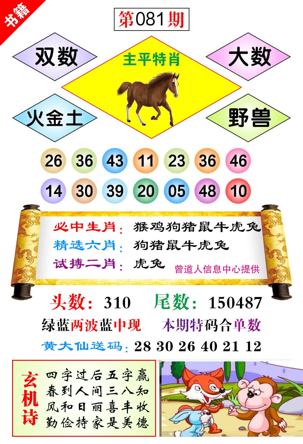 081期澳门济公十八码[图]